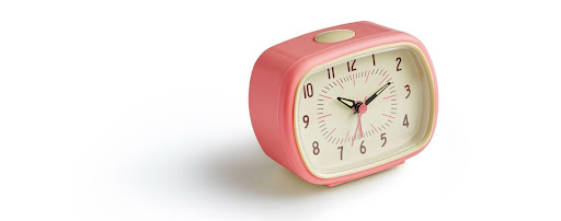 pink clock